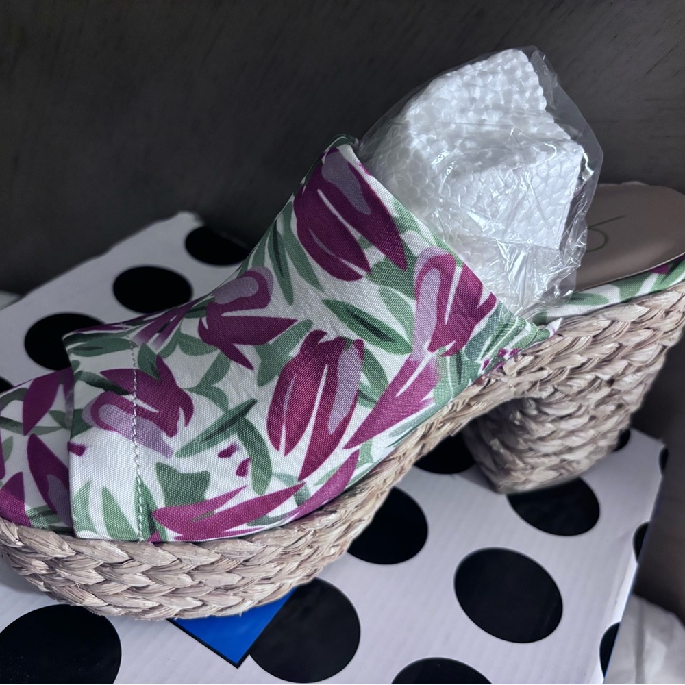 Sandalias Floreadas Red Multi Fab